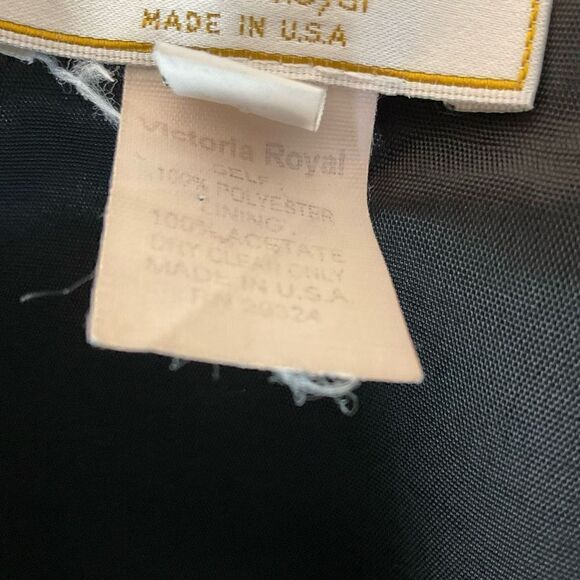 VIE by Victoria Royal Maxi Skirt A-Line Black Lined Side Zipper Side Slit 16 - Picture 4 of 12